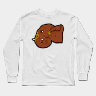 Ganesha : Ekdanta (Color) Long Sleeve T-Shirt